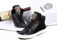 sneakers versace jeans hommes cuir boot noir